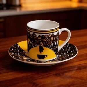Tazas y Platillos de Café de Cerámica Ecológicos, Tazas y Platillos de Té para Regalos Empresariales - Product Image 5