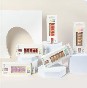 <span class=keywords><strong>Ongles</strong></span> carrés courts de qualité supérieure, <span class=keywords><strong>ongles</strong></span> press-on de couleur unie brillants, embouts d'<span class=keywords><strong>ongles</strong></span> <span class=keywords><strong>autocollants</strong></span> à couverture complète, 24 pièces - Product Image 1