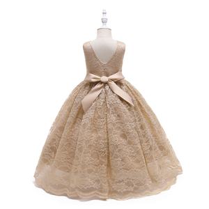 Vestido <span class=keywords><strong>de</strong></span> niña <span class=keywords><strong>de</strong></span> las flores Desfile Hermoso Floral Venta al por mayor Sin espalda <span class=keywords><strong>Adolescentes</strong></span> Niños Casual Bordado <span class=keywords><strong>de</strong></span> lujo Vestidos formales - Product Image 2