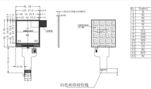 Módulo LCD TFT IPS Cuadrado de 1.4 Pulgadas, 240x240, Interfaz SPI, 1000nits de Alto Brillo, ST7789V, Mini Pantalla LCD a Color para Exteriores - Product Image 2