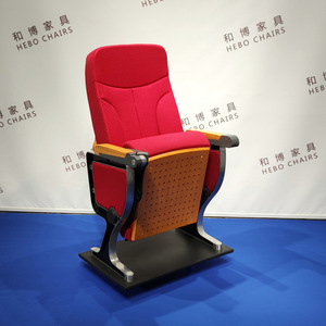 เก้าอี้หอประชุมมานวาเอ็กซ์โป รุ่น HB603 สีแดงบีช พร้อมที่วางแขน สำหรับโรงเรียน โรงพยาบาล และที่นั่งชมการแสดง - Product Image 3