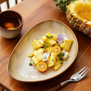 <span class=keywords><strong>Assiette</strong></span> à dîner en céramique de <span class=keywords><strong>forme</strong></span> irrégulière personnalisée, design <span class=keywords><strong>galet</strong></span>, <span class=keywords><strong>assiette</strong></span> à servir pour pâtes, desserts, salades, steaks - Product Image 3