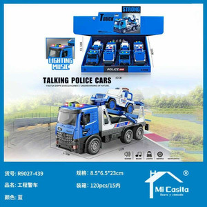 Inerzia auto della polizia giocattolo con suono e musica assortiti 60 pz/cartone educativo veicolo di salvataggio regalo per i ragazzi - Product Image 1