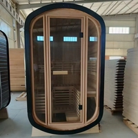 Sauna traditionnel en cèdre rouge canadien pour 2 personnes, mini sauna intérieur avec chauffage, écologique
