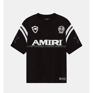 เสื้อฟุตบอล ผ้าฝ้าย 100% แห้งเร็ว ป้องกันรังสียูวี ผ้าตาข่ายระบายอากาศ คอวี แขนสั้น เสื้อยืดผู้ชาย ผู้หญิง สไตล์คู่รัก แฟชั่น - Product Image 3
