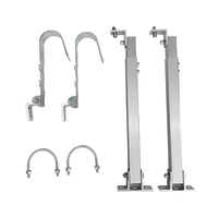 Supports de fixation pour panneaux solaires en gros, crochets de balcon, attaches en acier inoxydable 304, angle réglable, alliage d'aluminium