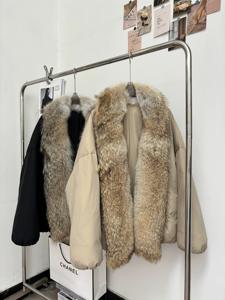 2025 nuovo cappotto a bolle da donna di moda invernale ampio elastico spesso e caldo cappotto di pelle d'oca bianca da donna - Product Image 5