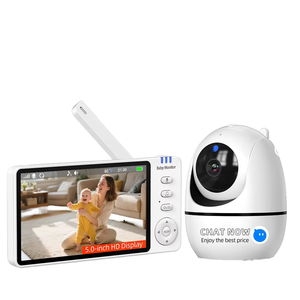 กล้องวงจรปิดสำหรับเด็กแบบ WiFi รุ่นพรีเมียม 720S ขนาด 5 นิ้ว ความละเอียด 720P HD พร้อมระบบมองเห็นในเวลากลางคืน เสียงสองทาง สำหรับดูแลเด็กทารก กล้องแพน-ทิลท์ - Product Image 1