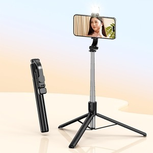 Trépied SF13 avec bras télescopique, perche à selfie en ABS, compatible avec les appareils de 4,5 à 7,1 pouces, <span class=keywords><strong>support</strong></span> de téléphone - Product Image 3