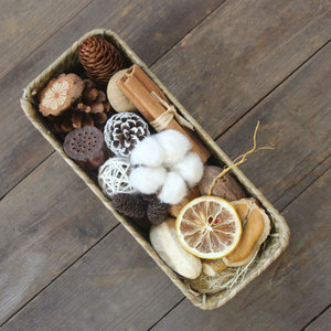 Meilleur vendeur maison arbre <span class=keywords><strong>de</strong></span> <span class=keywords><strong>noël</strong></span> décor pomme <span class=keywords><strong>de</strong></span> pin coton cannelle fleurs sèches usine en gros - Product Image 4