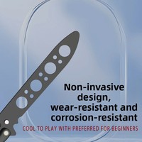 Couteau papillon d'entraînement pliable fabriqué en usine, non affûté, pour l'extérieur, modèle d'entraînement hybride CSGO pour la dextérité manuelle, Y-58, acier 3CR13