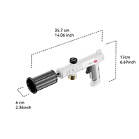 Chalumeau au propane Touch Max Fire pour cuisine, avec verrou de sécurité, idéal pour saisir les steaks, griller, allumer le charbon de bois et les feux de camp