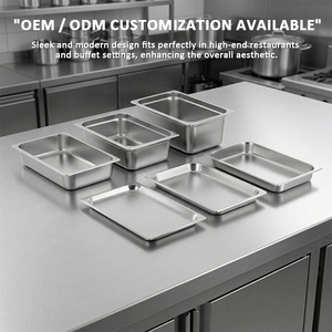 Bandeja GN de Acero Inoxidable de Grado Comercial para Alimentos, Estilo USA/EU, para Restaurantes, Hoteles, Buffet o Uso en la Cocina - Product Image 5