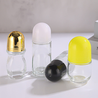 Bouteilles à rouleaux en verre ambré transparent de 30ml 50ml 60ml 100ml Bouteilles de déodorant vides et rechargeables Bouteilles à roller de voyage pour bricolage