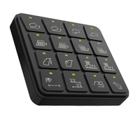 Panneau de clavier programmable CANbus à 16 touches, panneau de commutation rétroéclairé pour équipements d'ingénierie et d'assainissement, DL-KB16Q