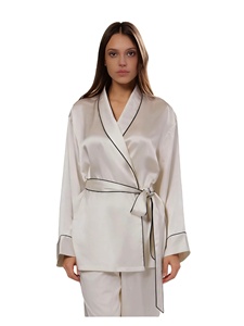 Ladies Silk Pajamas Women Sleepwear Luxury Satin Nightwear Loungewear Sleep Shirt Soft Comfortable Female Sleepwear Wholesale