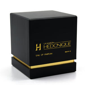 Custom <b>Black</b> Gift Packaging Candle <b>Box</b> with logo Luxury High Quality Rigid Candle Gift <b>Box</b> - Product Image 3