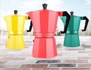 Cafetera de moka expreso con filtro de aluminio de color, máquina de café con aislamiento, directa de fábrica - Product Image 3