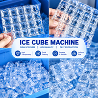 Machine à glaçons commerciale grande capacité, à cubes verticaux, avec bac de stockage pour la transformation alimentaire et la restauration