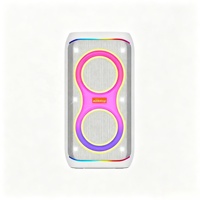 Sistema de Karaoke para el Hogar con Sonido Estéreo TWS BK-6619, Subwoofer de 6.5 Pulgadas X2, Audio Estéreo de Alta Fidelidad, RGB, Micrófonos Dobles para Fiestas al Aire Libre