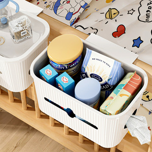 Organisateur de couches suspendu pour berceau de bébé, sans perçage, en PP, grande capacité avec couvercle, rangement suspendu pour chambre de bébé - Product Image 4