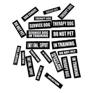 Service Dog Patch Custom Dog Patches With Hook Backing And Do Not Pet/Emotional Support/In Training Patch For Animal Vest