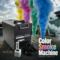 Machine à fumée et brouillard coloré 300W avec télécommande, en métal, à jet ascendant, pour révélation du sexe, scène, mariage, baby shower