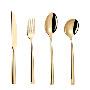 Set di posate lucide Set regalo per festa di nozze d'oro Set regalo per Hotel <span class=keywords><strong>usato</strong></span> ristorante - Product Image 6