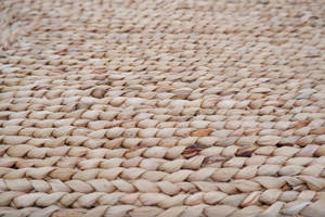 Alfombra Rectangular de Jacinto de Agua Natural, Cojín Tejido a Mano, Sostenible, para Interiores y Exteriores - Product Image 3