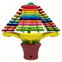 Children Plastic Indoor/Outdoor Musical Percussion Play Set Xylophone Drum Instrument for Public Amusement Park Play Equipment