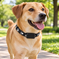 Collier GPS pour animaux de compagnie (chiens et chats) avec positionnement BeiDou Wi-Fi, dispositif compact P03 et sangle à empreintes de pattes