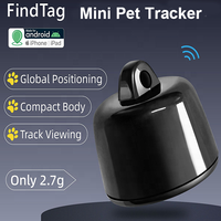 Mini traceur GPS pour animaux de compagnie, balise anti-perte intelligente, localisateur léger pour chats et chiens, localisateur de clés, traceur de bagages et de sacs à dos pour iOS et Android