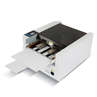 QK-A3+P Nouvelle machine à découper les cartes de visite, machine à découper le papier, écran tactile LCD, découpe multi-tailles, moteur de découpe rapide et continu des cartes