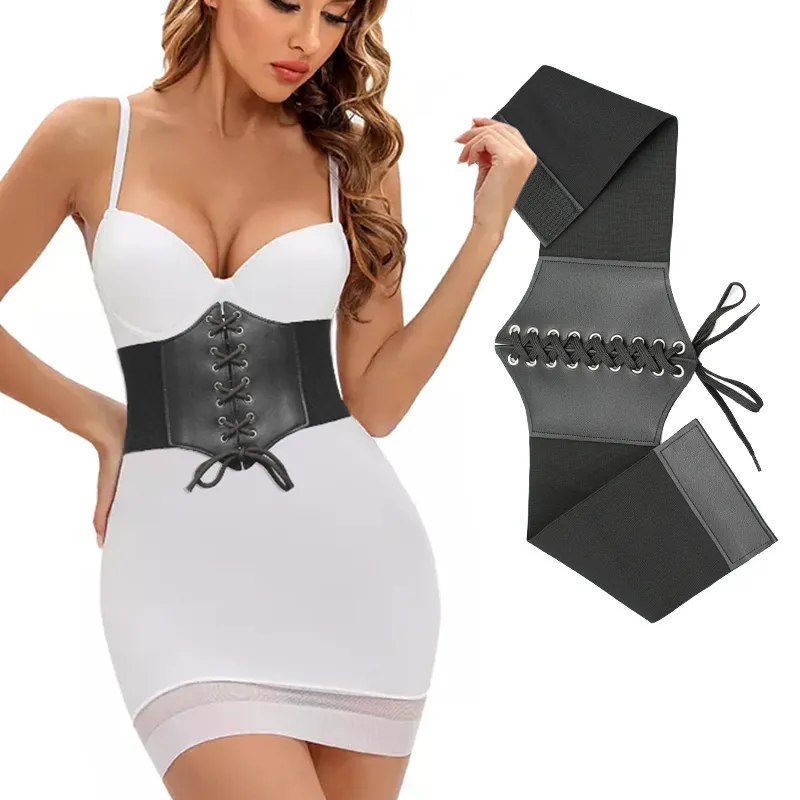 Nieuwe Stijl Mode Elastische Decoratieve Outfit Taille Riemen Lumbale Bindmiddel Band Corset Shaperwear Gordel Body Shaper