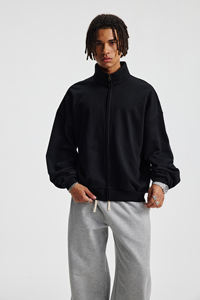 เสื้อฮู้ดดี้ทรงบ็อกซี่แบบครอป ผ้าฟลีซหนา 410gsm คุณภาพสูง ซิป YKK คอตั้ง ปักลาย DTG พร้อมบริการสกรีนลาย - Product Image 3