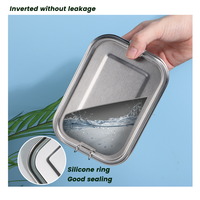 Lonchera Bento de Acero Inoxidable LFGB, Apta para Microondas, Hermética, Conserva la Frescura, Ecológica, 2/3 Compartimentos, MOQ Bajo, Logotipo Personalizado