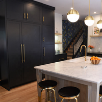 Meubles de cuisine modernes DAIYA avec design Shaker noir mat