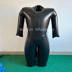 Disfraz Inflable Brillante Negro para Bodas/Fiestas, Traje Inflable Divertido, Gran Venta 2025 - Product Image 2