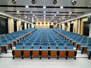 Auditorium Seating Price With Back Writing Tablet Upholstered Padded Chairs Cinema Folding Theater Seats