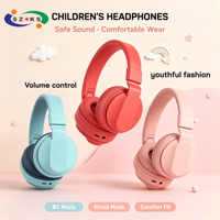 Headphone Nirkabel Over-Ear untuk Anak & Dewasa dengan Peredam Kebisingan ENC 5.0, Cocok untuk Olahraga & Perjalanan, Tipe-C, Pasokan Langsung Pabrik