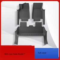 Tapis de sol monocouche en TPE pour Tesla Model Y 2023, 3 pièces, avant et arrière, antidérapants, protecteurs