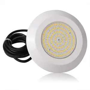 Luminária led em resina à prova d' água, holofote de luz branca/quente/branca para piscina, dc12v 12w