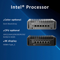 SII-ADLN--6L 6 LAN 2.5GbE I226V DDR5 Max 32GB HD Type-C 5*USB TF TPM Optional 12V Mini-Firewall-Router
