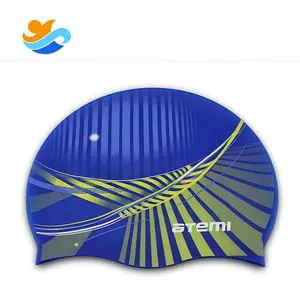 Cool Racing Waterproof Swim Caps High Quality Water Sports Custom 100 Silicone for Adult Competition Swim Caps