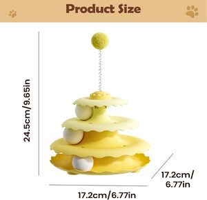 New Design Small Volume Four Layer Smart Interactive <b>Cat</b> Tower Set Interactive Training <b>Cat</b> Wheel <b>Toys</b> <b>Cat</b> Turntable <b>Toy</b> - Product Image 2