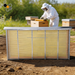 Equipo de Apicultura, Controlador de Abejas Reina Langstroth de Metal Galvanizado con Tapa Abatible, Diseño de Apertura con un Clic - Product Image 6