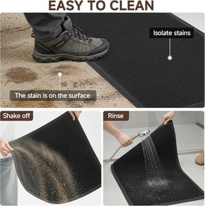 2' X 3' Commercial Grade Floor Mat High <strong>Stretch</strong> Elastic 3D Mesh Heavy Duty Trapper Rug High Traffic Area Entrance Anti Slip - Product Image 6