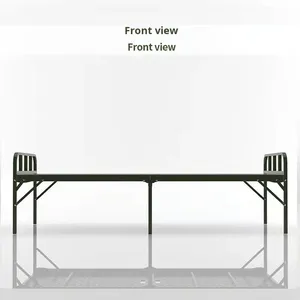 <span class=keywords><strong>Lit</strong></span> <span class=keywords><strong>pliant</strong></span> portable moderne pour une <span class=keywords><strong>personne</strong></span>, 80% pliable, pour extérieur, secours <span class=keywords><strong>d</strong></span>'urgence, camping, sieste à domicile, en plastique - Product Image 2