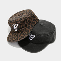 Gorra de béisbol plana con estampado de leopardo americano, unisex, estilo Y2K, moderna y genial, gorra de pato para el sol.