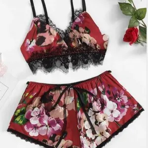 Alla moda Sexy da donna che dorme indossa biancheria intima da donna in pizzo a V - Product Image 1